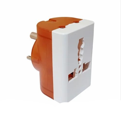 Electric 3 Three Pin Plastic Multi Plug