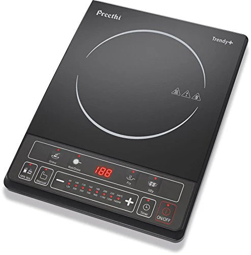Preethi Trendy+ Induction Cooktop – Programmable Indian Cooking | Energy Efficient | Fast Cooking | 1-Year Warranty