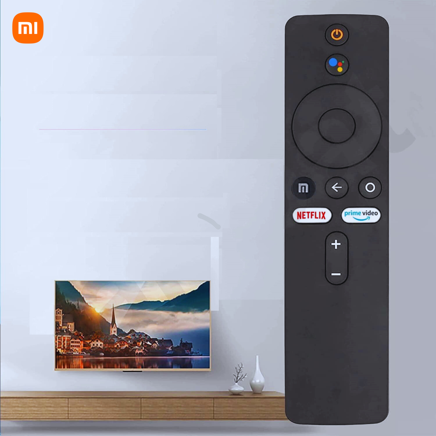 MI Smart LED TV Remote with Google Voice Control & Dedicated Netflix Button โ Compatible Replacement#