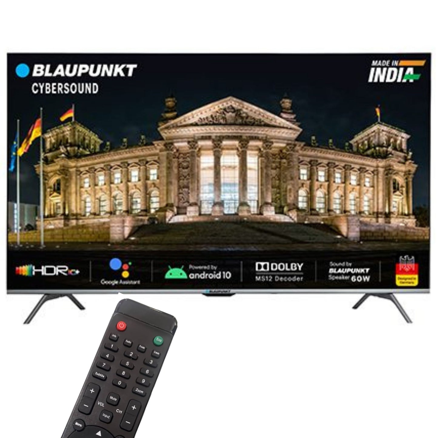 Blaupunkt LED/LCD टीवी रिमोट कंट्रोल - Blaupunkt स्मार्ट टीवी के लिए यूनिवर्सल रिप्लेसमेंट#