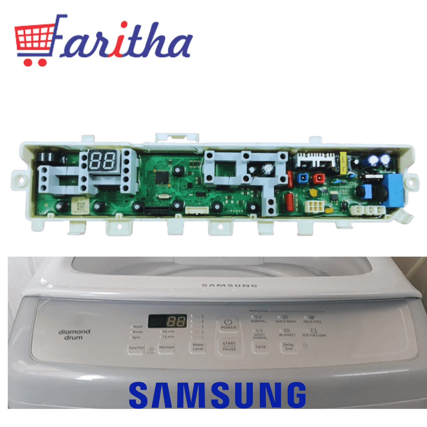 Samsung Original 7 button Washing Machine Board