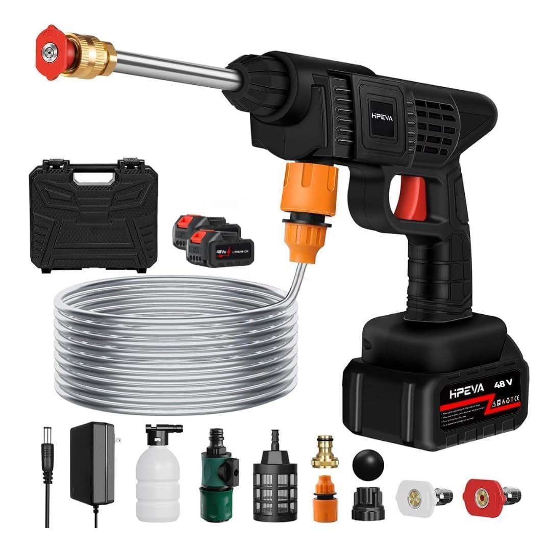 Oud Cordless Portable Wireless Pressure Washer Gun 48V for Car & Bike Cleaning #