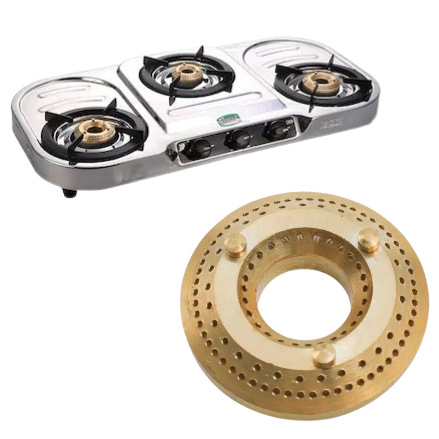 Small, Medium, Big & Jumbo Gas Burners – High Flame Cooking Stove Parts #