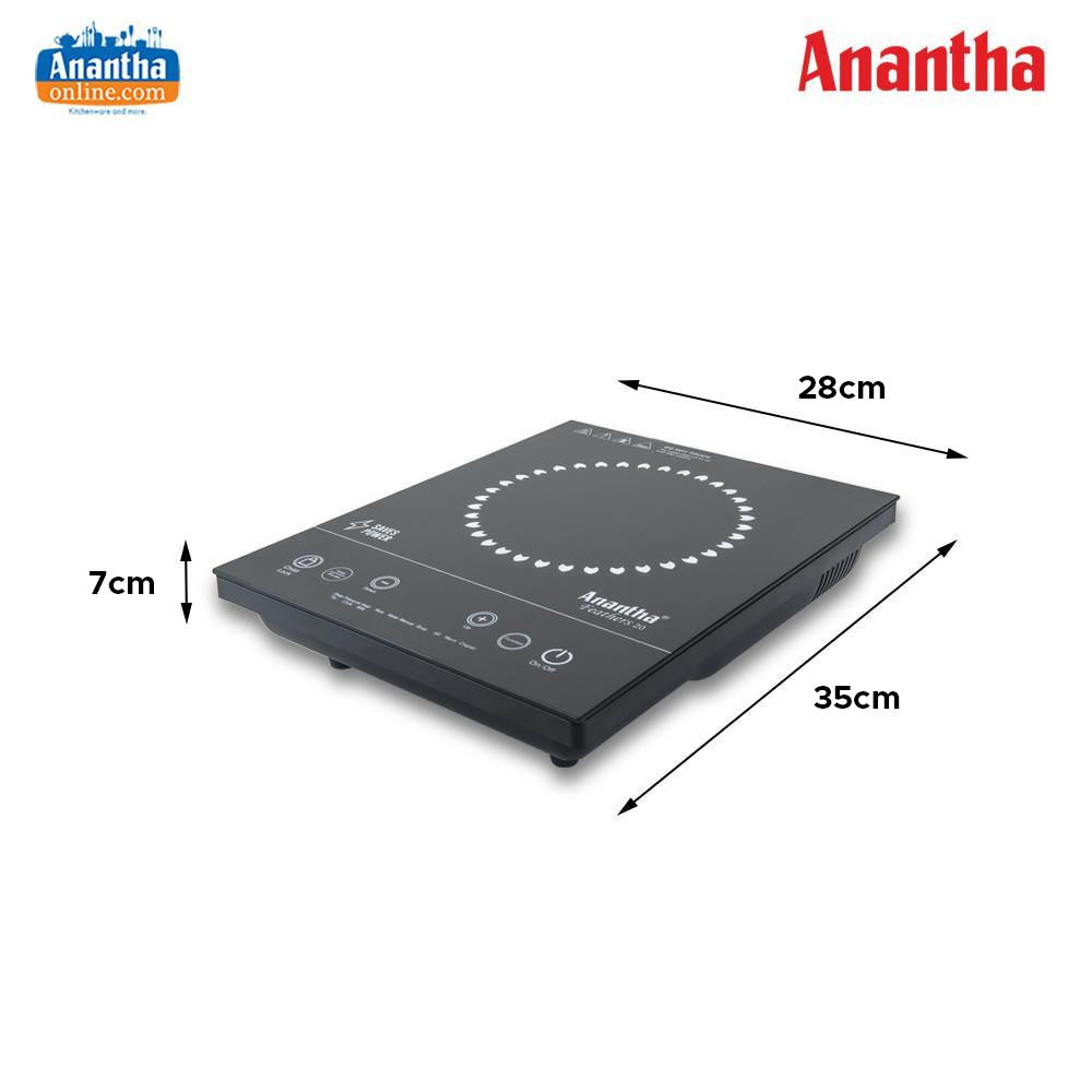 Anantha 2000W Induction Stove New Model with Feather Touch Controls & LED Display #