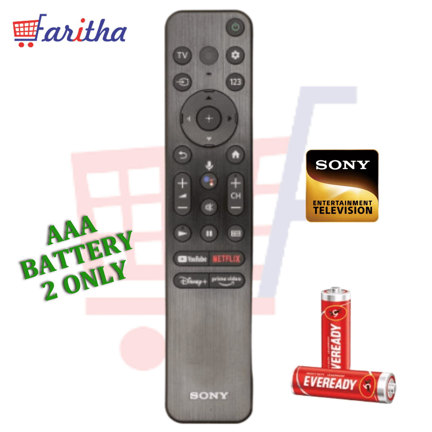 Original Sony Smart TV Remote Control with Google Play, Netflix & Voice Control#