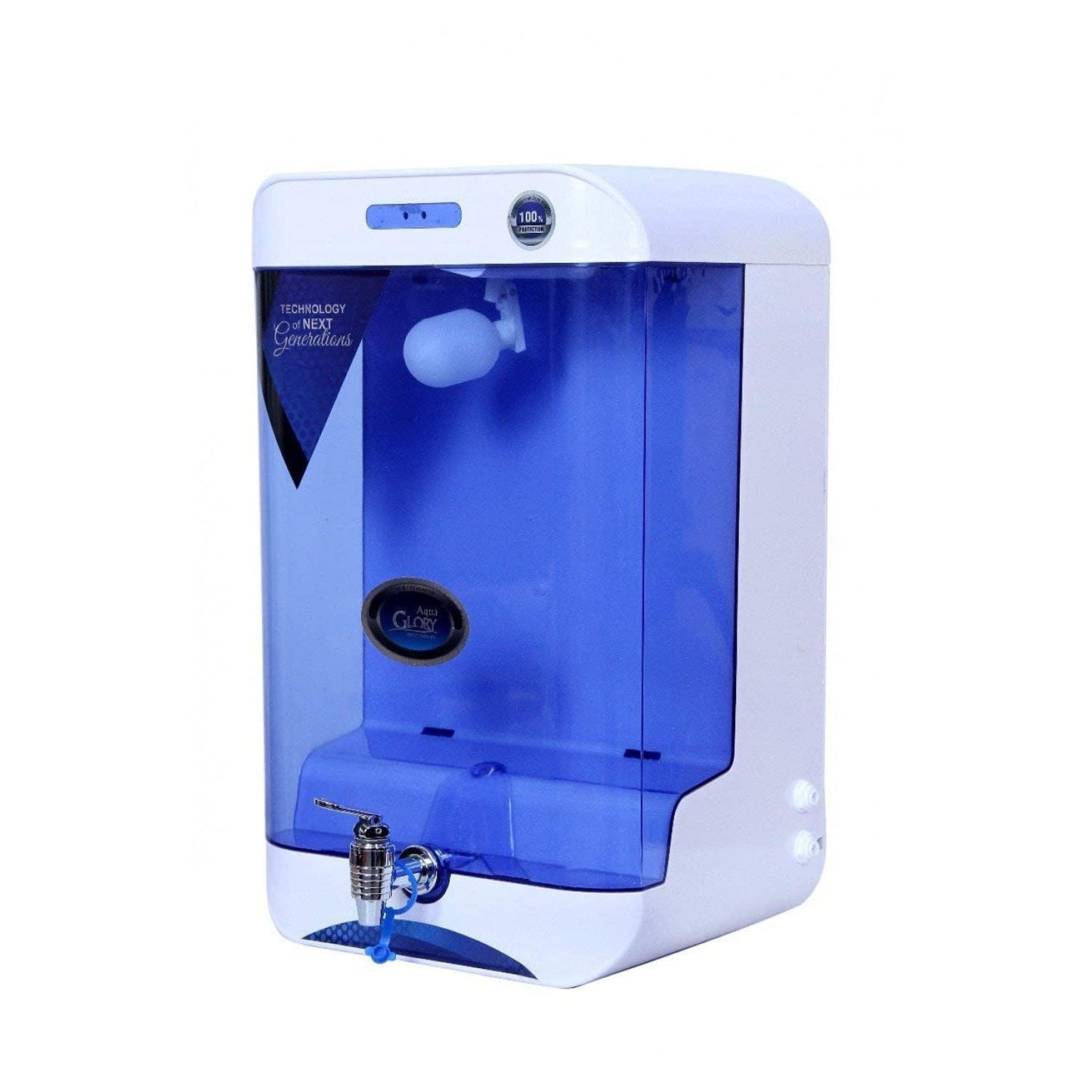 Aqua Glory 14L RO+UF Water Purifier with Active Copper, TDS Control & UV LED Disinfection – Smart Tank Filter for Home & Office