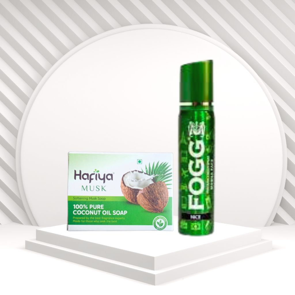 Hafiya Musk Soap Ossum Apple Perfume Combo 2Pcs Set Offer - Faritha