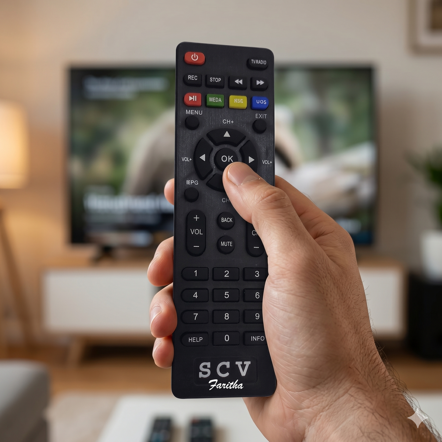 SCV Tamil Nadu Government Set Top Box Remote Control – Compatible Replacement India
