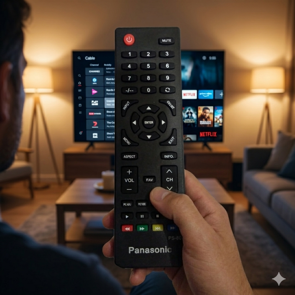 Panasonic LED TV Remote Control – Compatible Universal Replacement India