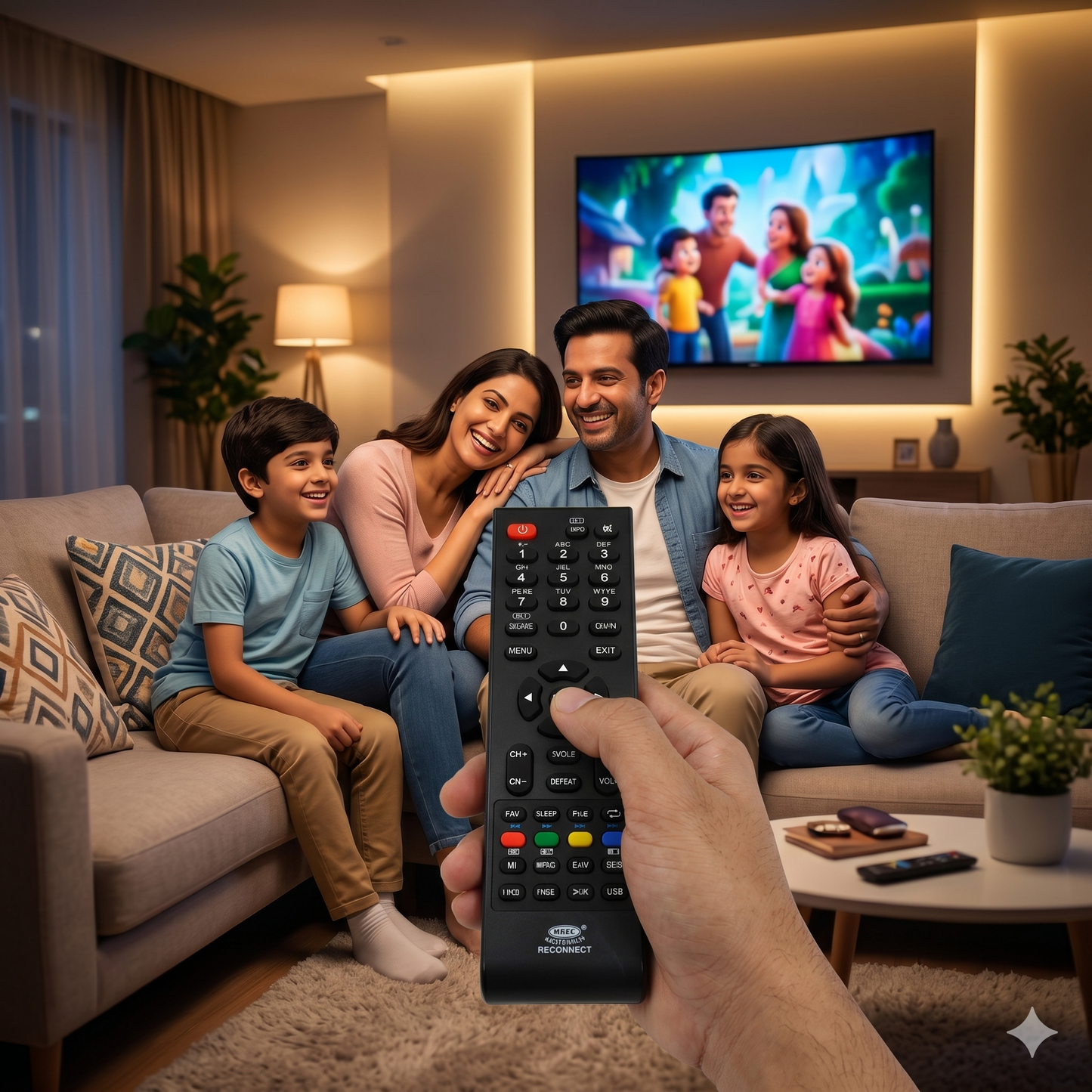 Reliance Reconnect LD53 LCD TV Remote Control – Compatible Replacement India