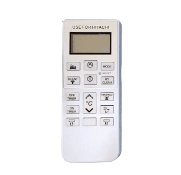 Hitachi AC Remote Control 168 Supercool, isense, mode - Faritha