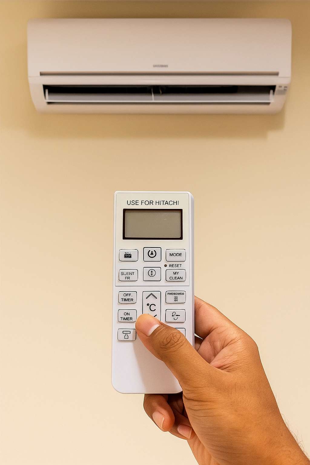 Hitachi AC Remote Control (168B) β Replacement for Hitachi Air Conditioners#