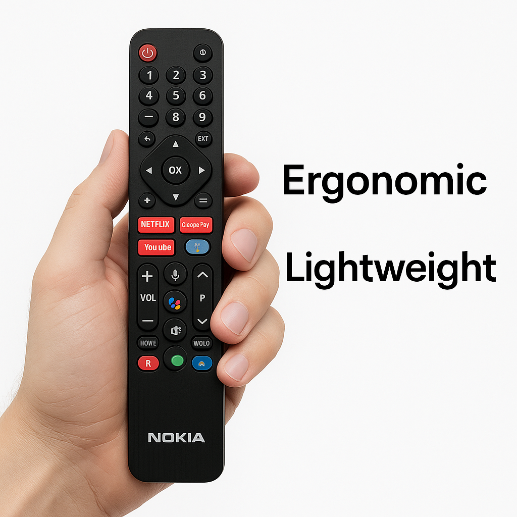 Nokia Smart LED TV Remote | Voice Control & Streaming Apps (Netflix, YouTube, Prime) ##