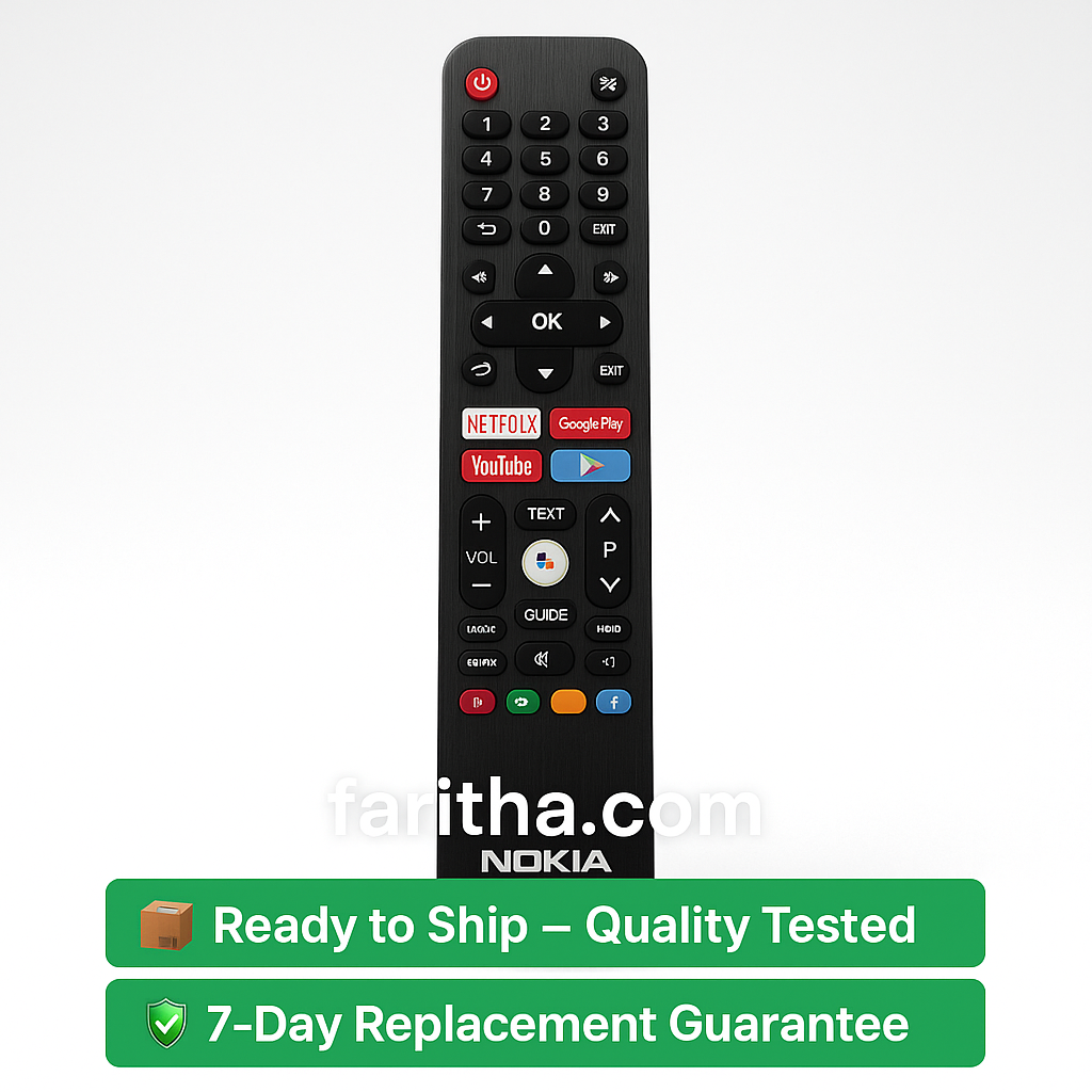 Nokia Smart LED TV Remote | Voice Control & Streaming Apps (Netflix, YouTube, Prime) ##