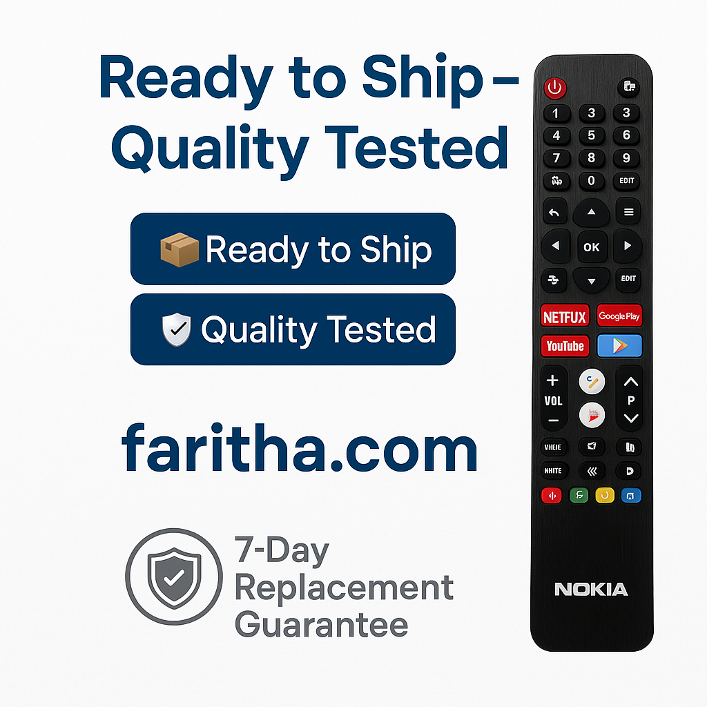 Nokia Smart LED TV Remote | Voice Control & Streaming Apps (Netflix, YouTube, Prime) ##