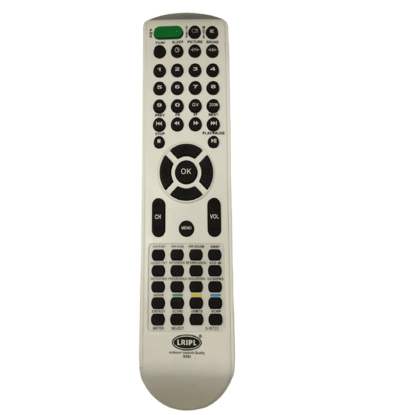Videocon / Sansui LED/LCD TV Universal Remote Control 82 (LD12)