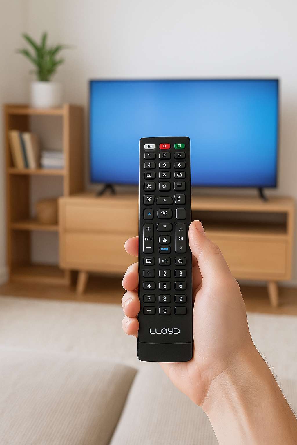 LLOYD Smart TV Remote Compatible with Genus LD-G-01, Star LCD, Futec1 LCD, Intex LCD, Lloyd EN83801 Models#