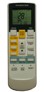 General AC Remote Control โ Compatible Replacement with Economy, Fan & Dry Coil Functions (Model 107B) #