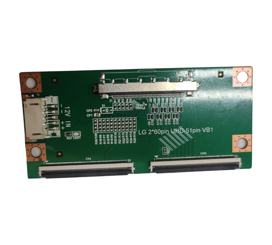 LG 2*60 Pin UHD -51 Pin VB1 Convertor suitable for LED LCD Tv - Faritha