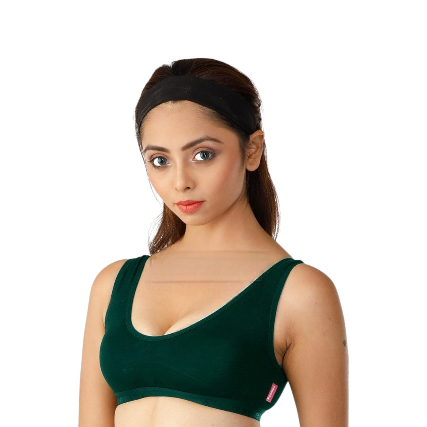 Poomex Sports Bra (Pack of 3) Mogito, Rama Green, Rani Pink Colours - Faritha