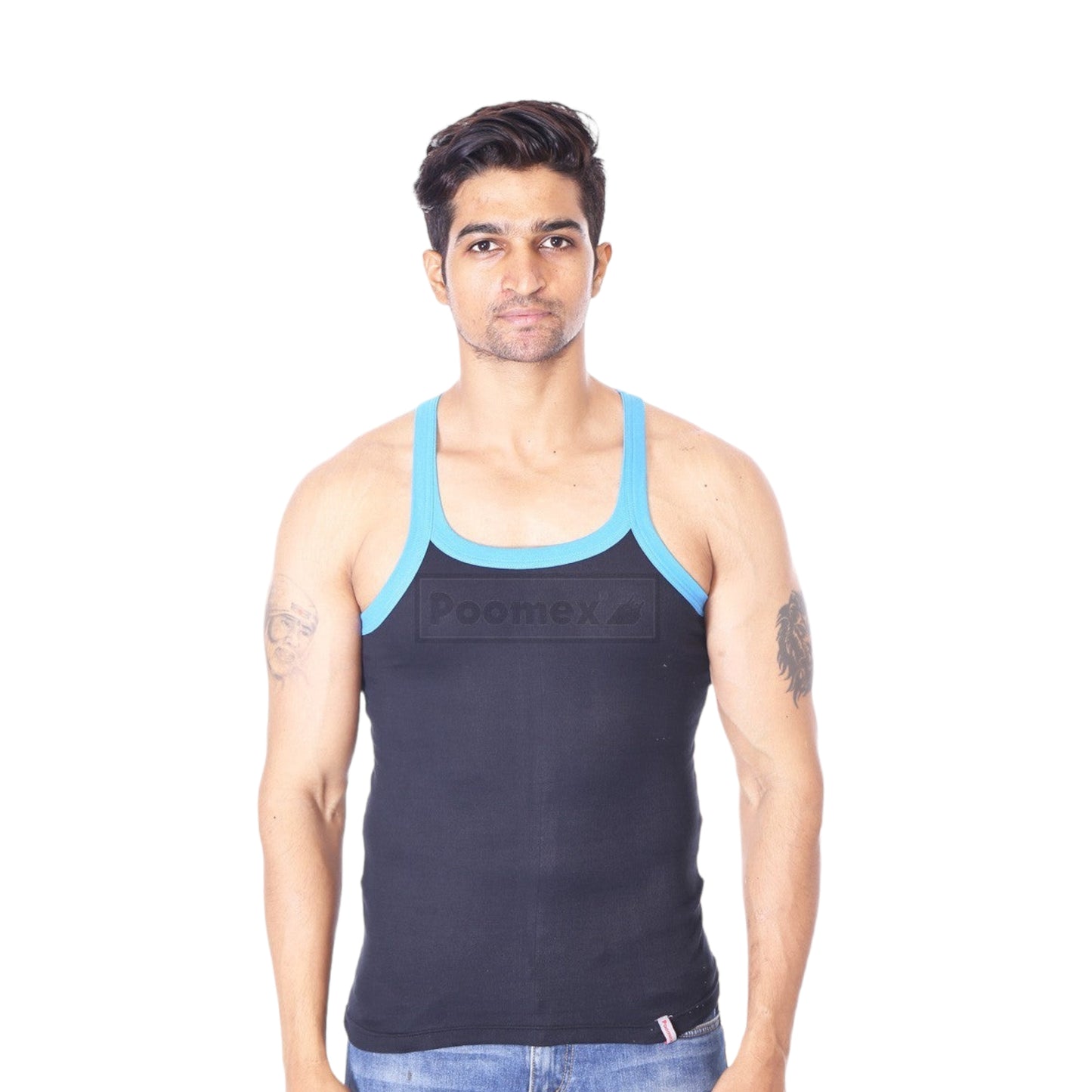 Poomex Gents Elegant Super Style GYM VEST Sleeveless - Faritha