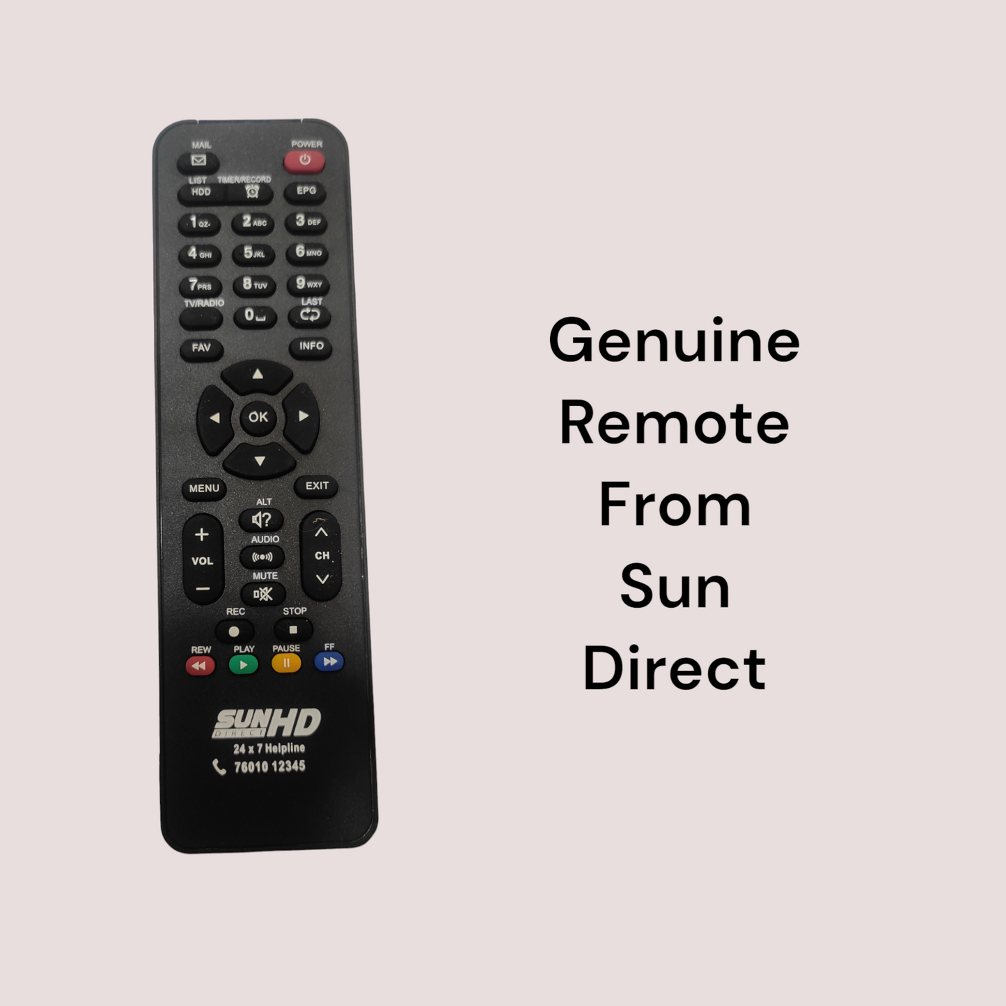 Sun Direct DTH F Remote β Original & Genuine Set Top Box Controller#