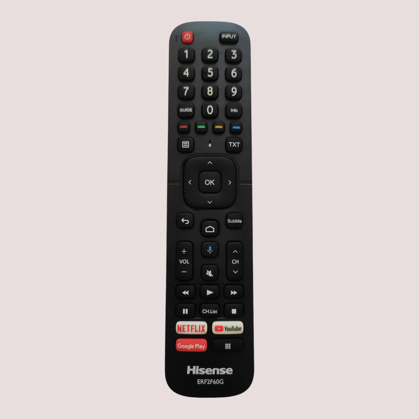 Original Hisense Smart TV Remote Control with Netflix, Prime Video, YouTube, Music, Browser & Voice Sensor#