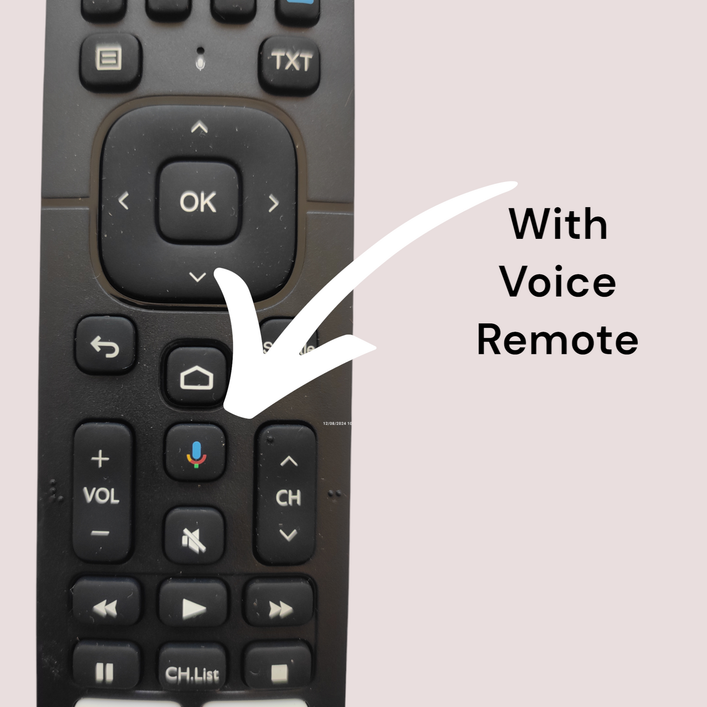 Original Hisense Smart TV Remote Control with Netflix, Prime Video, YouTube, Music, Browser & Voice Sensor#