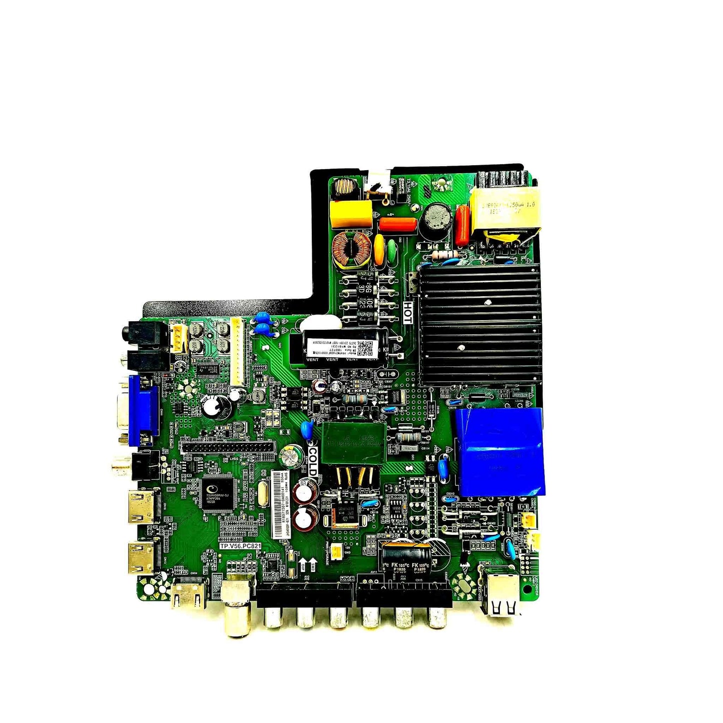 Mother board Suitable for TP V56 PC821 VU LED TV - Faritha