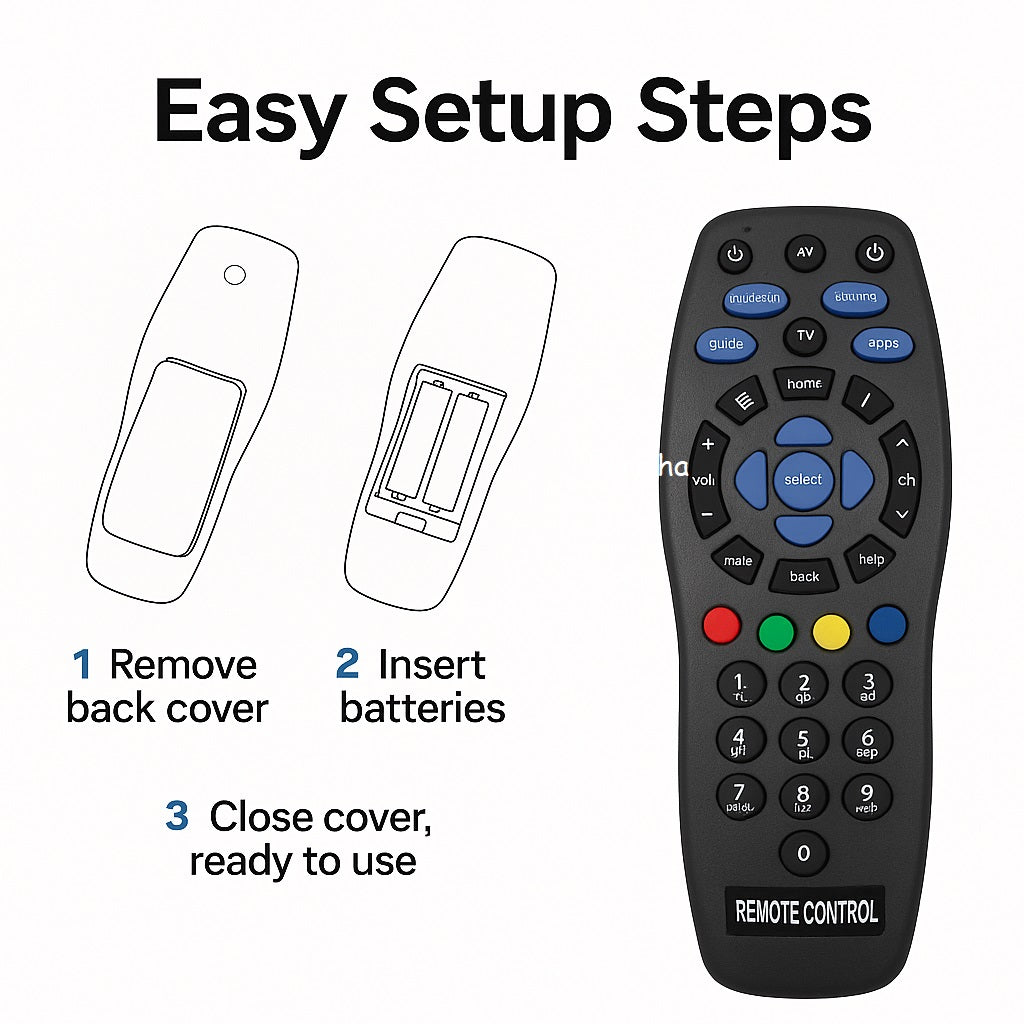 TataSky Set-Top Box Remote Control β Compatible Replacement (New)