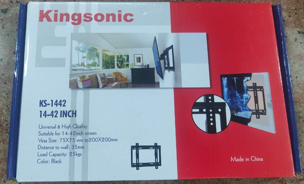 Kingsonic KS - 1442 LED/LCD/Plasma Wall Mount Tv Stand 14-42Inch