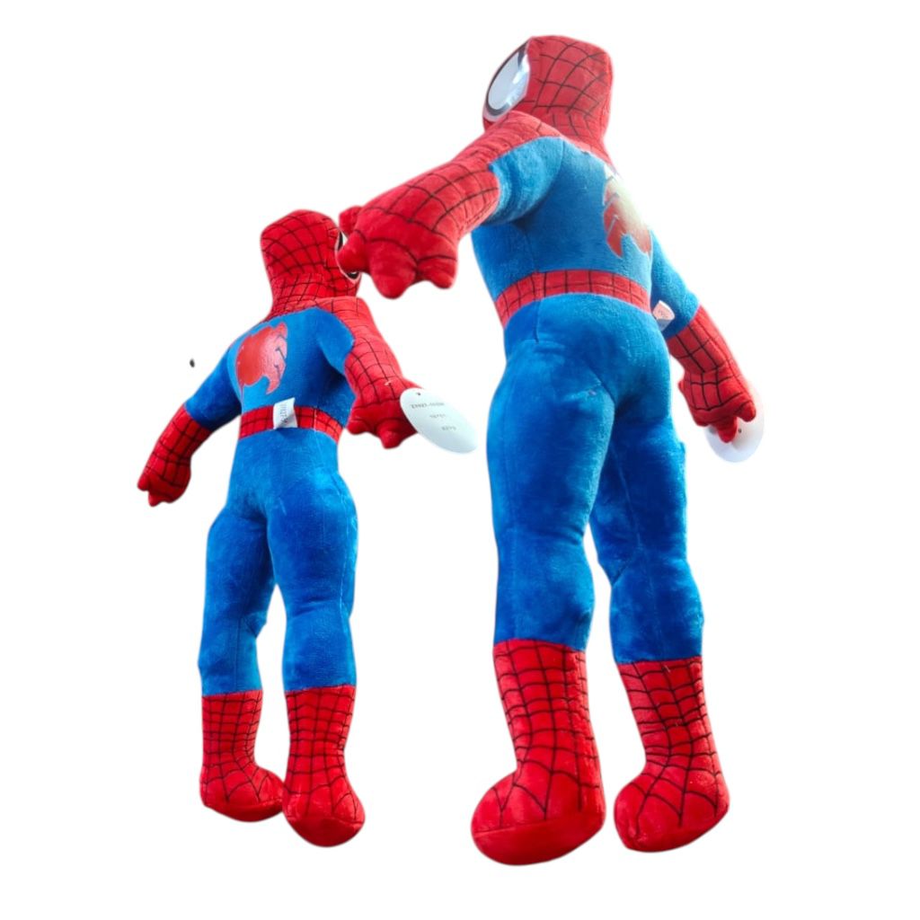 Spider Man Plush Soft Toy for Kids Red Blue Superhero Stuffed Doll #