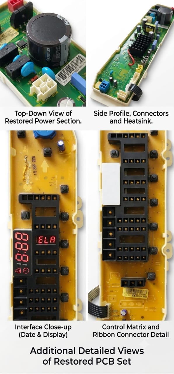 LG Washing Machine PCB Motherboard Compatible with Model T7581NEDLK | Part No. ACQ87995580 | Tested Control Board Refurbished– AAA Quality India