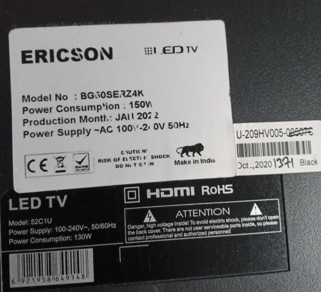 Ericson 50" Smart TV Motherboard – Seamless Performance, Maximum Durability