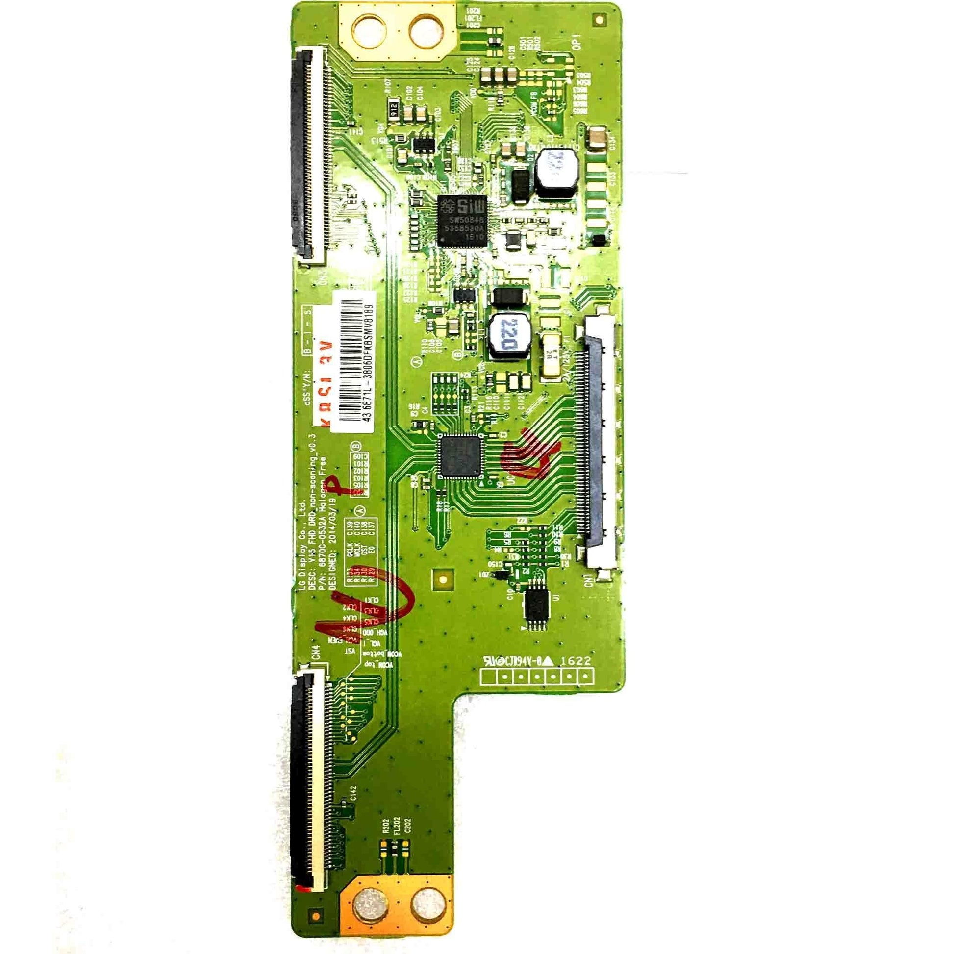 LG 43LH547A-TD T-Con Board Replacement – Compatible LED TV Display Repair Part