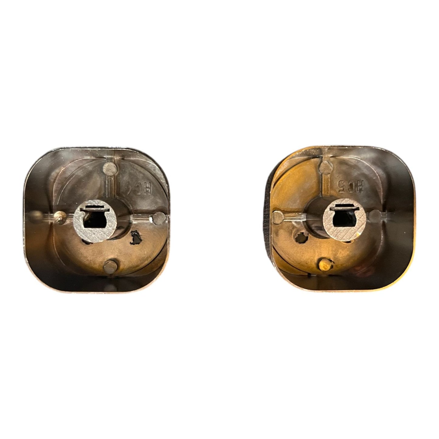 Modern Square Gas Stove Knob with Metal Finish Replacement