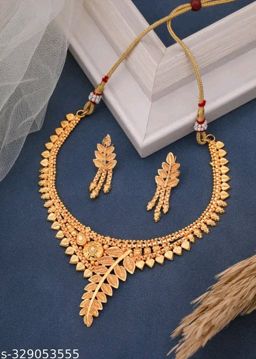 Majestic South Indian Bridal Choker & Necklace Set – Gold-Plated with Ruby Stones