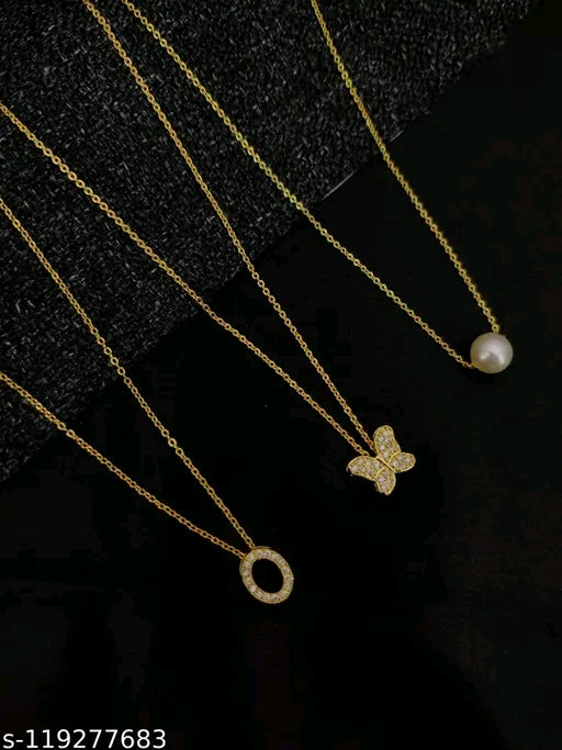 Twinkling Charming Women's Necklace & Chain Set