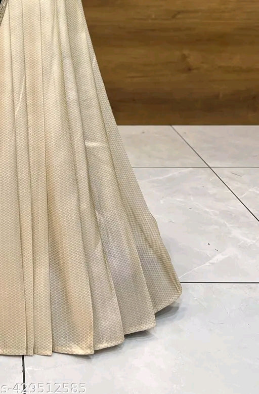 Trending Soft Silk South Indian Half Saree with Embroidery Blouse & Rangoli Dupatta#