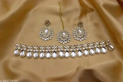 Royal Navratna Kundan Jewelry Set – Gold-Plated Elegance for Every Occasion