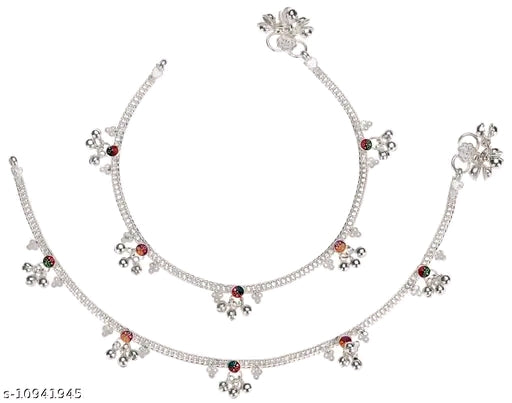 AanyaCentric Silver plated Women Necklaces & Chains for women (pack of 2)