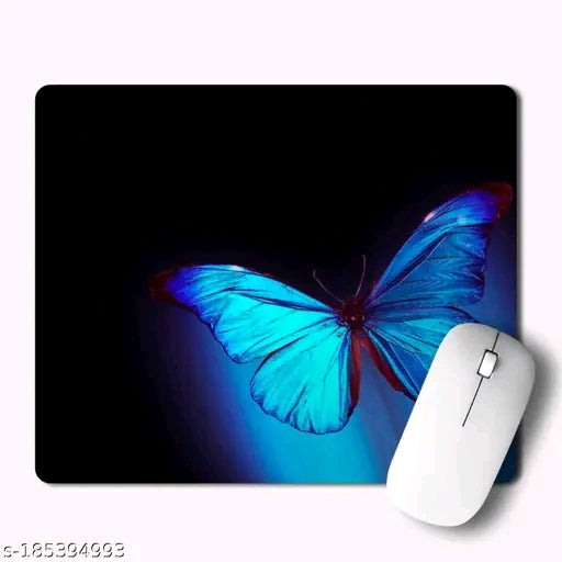 PASHUPATASTRA Premium Rubber Mouse Pad – Sleek Black Design with 1 Year Warranty