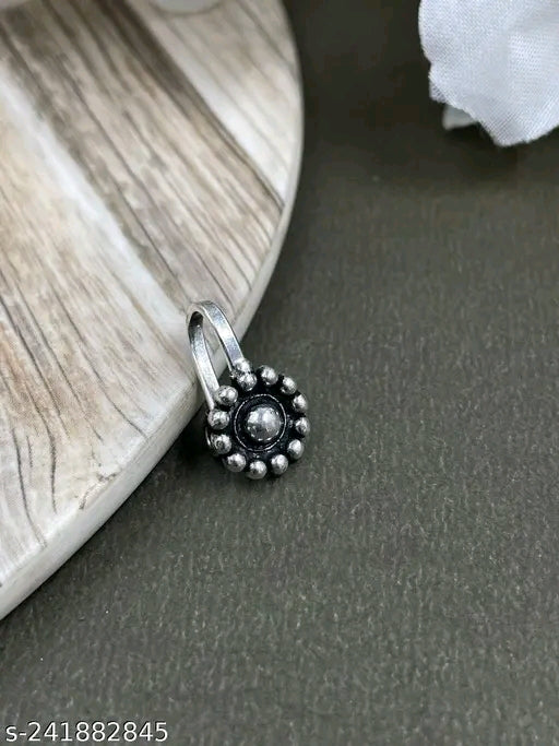 Twinkling Elegance: Oxidised Silver German Silver Jewellery Set