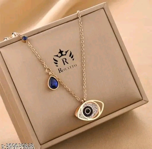 "Sizzling Graceful Women Necklaces & Chains - Gold Plated with Cubic Zirconia"
