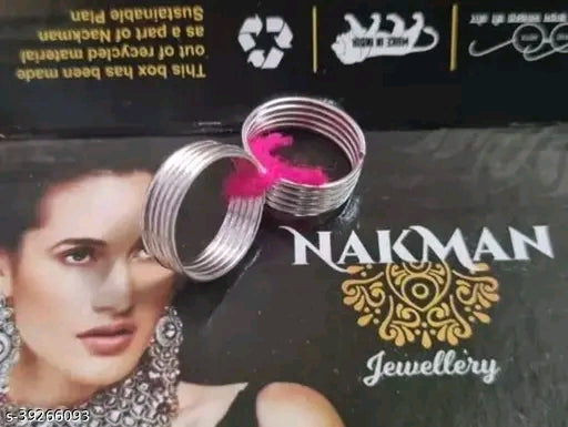 Twinkling Glittering Women Anklet & Toe Rings Set