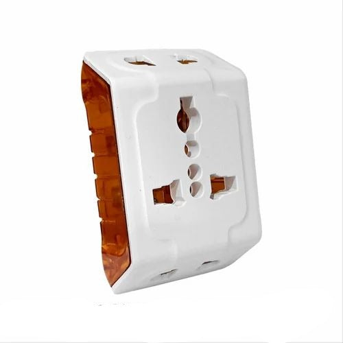 Electric 3 Three Pin Plastic Multi Plug