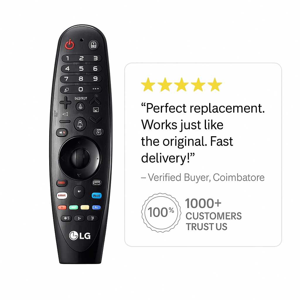 Original LG Magic Remote Control AN-MR19BA – Genuine Replacement for LG Smart TVs | Buy Online in India#