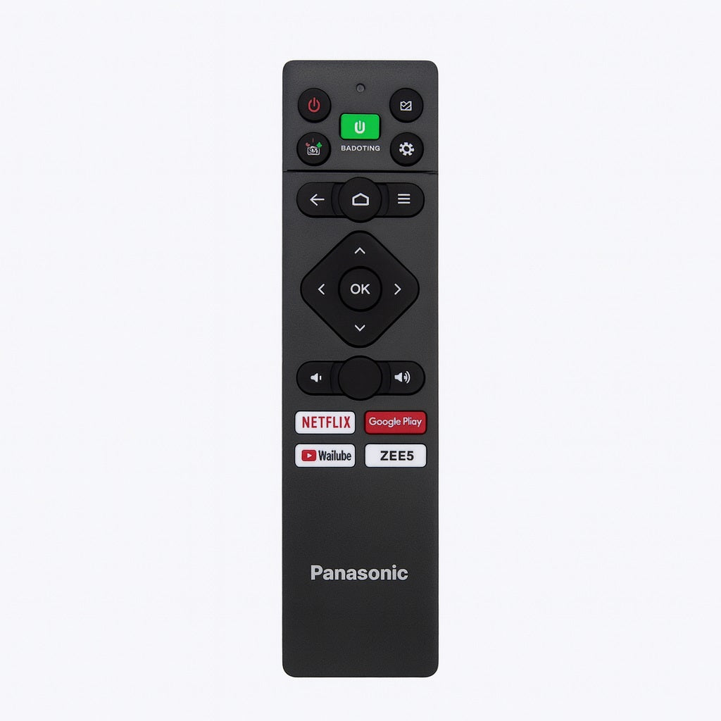 Original Voice Panasonic Smart TV Remote with Netflix, YouTube, Google Play & ZEE5 Buttons