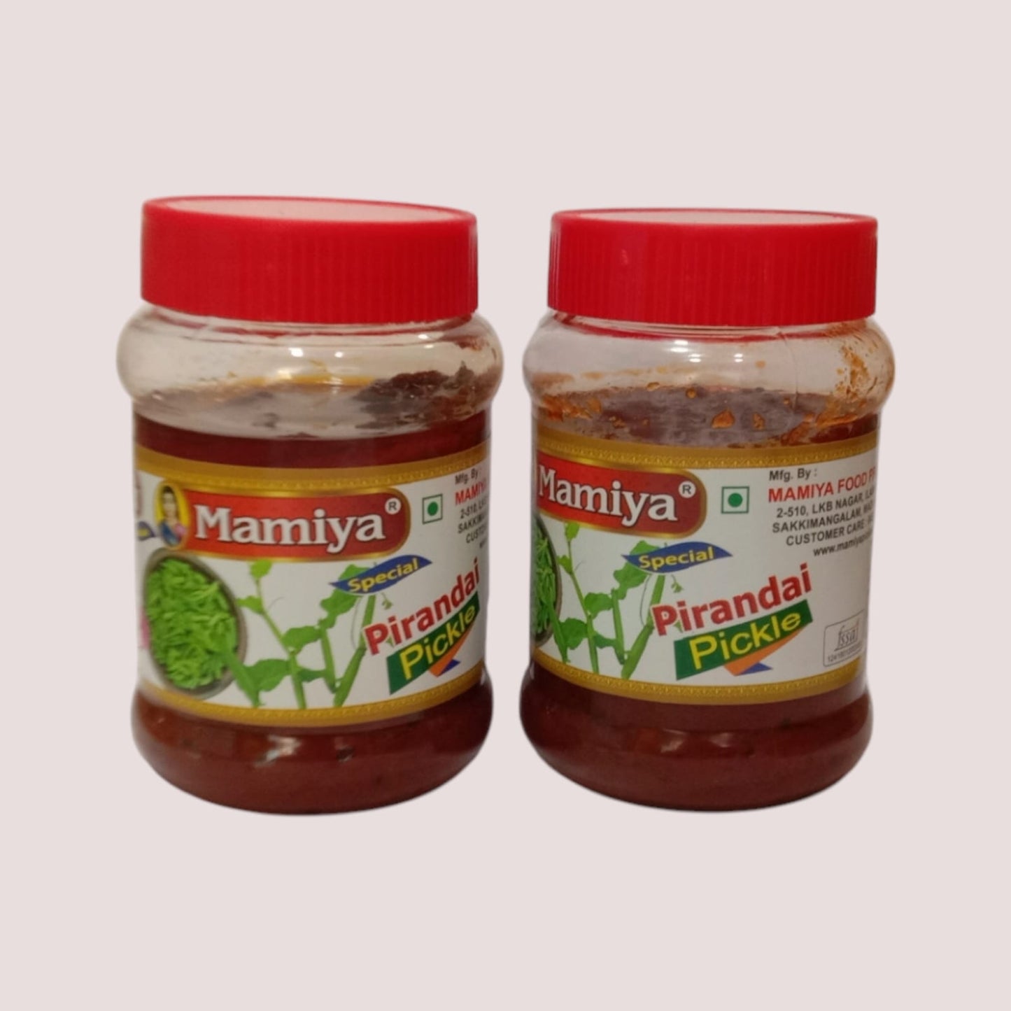 Mamiya pickle combo of 2 Pirandai Pickle -200 g Each