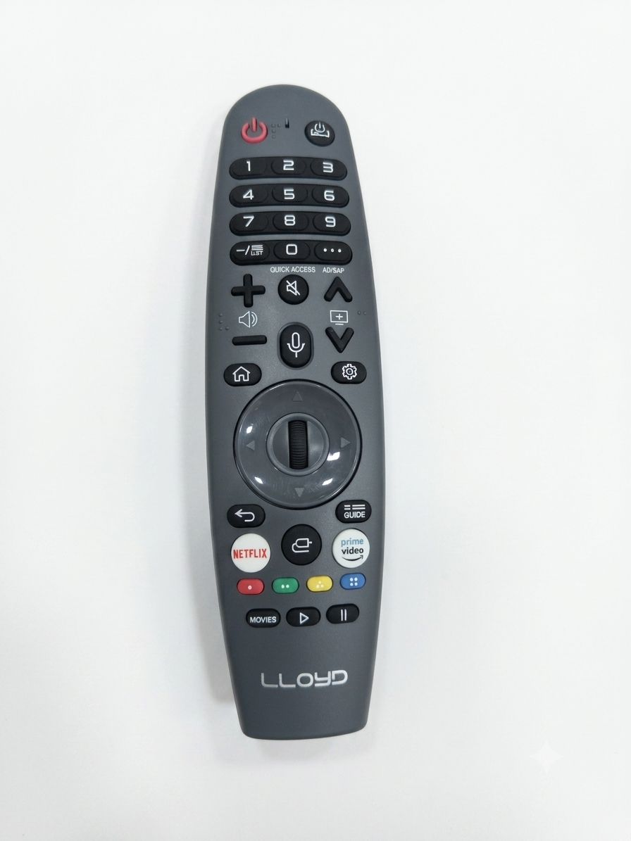 Lloyd Web OS Smart TV Remote Control Suitable for 4K Ultra HD LED FHD Tv 850D 850E Series with Voice Command